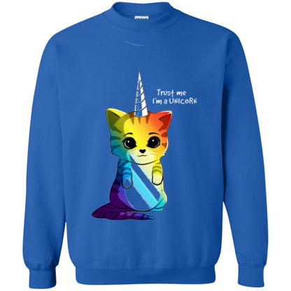 Cat Lovers T-shirt Caticorn Rainbow Trust Me I_m A Unicorn Royal