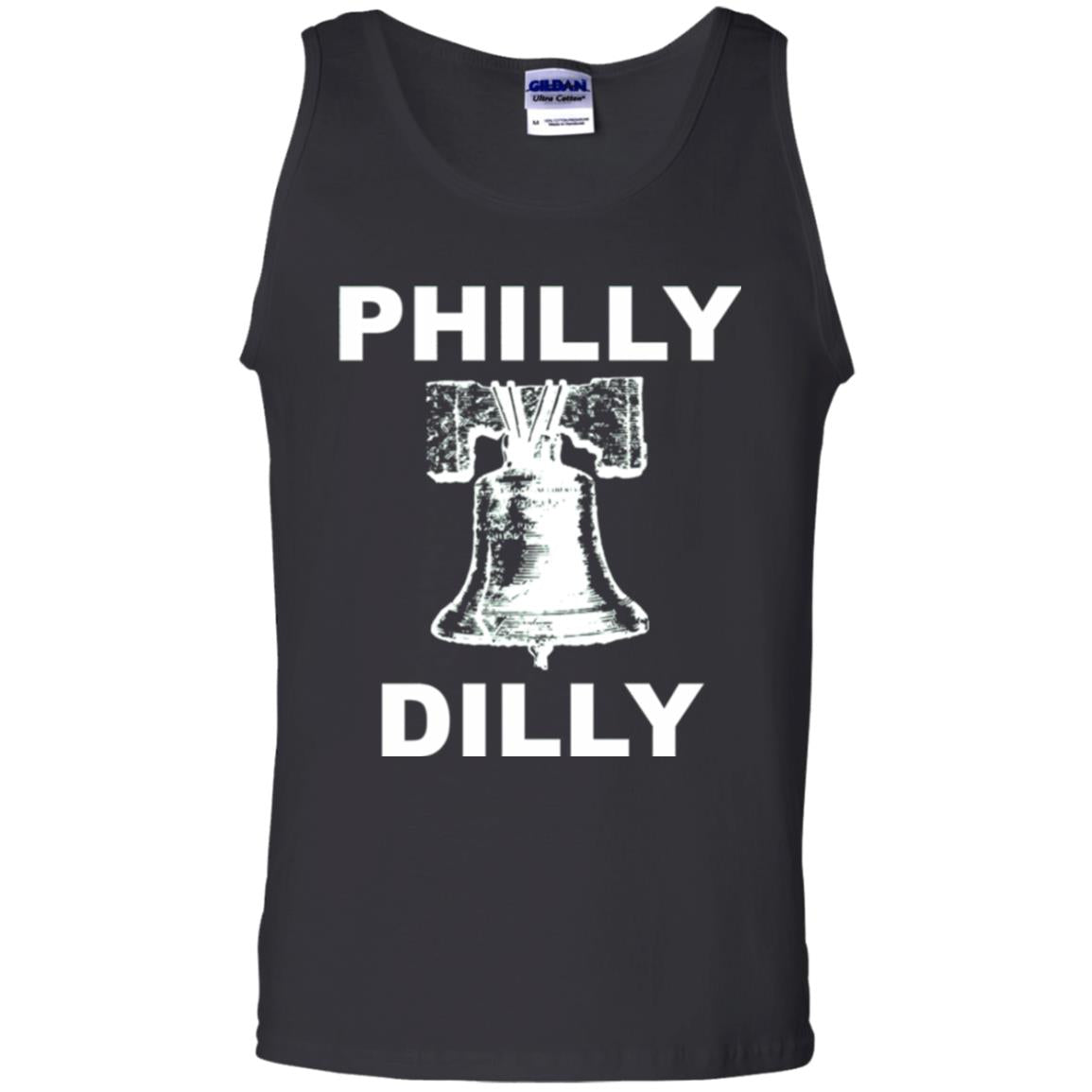 Football T-shirt Philly Dilly With Liberty Bell And Crack Philadelphia Black