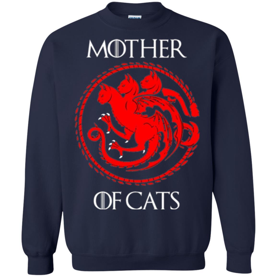 Cat Lover T-shirt Mother Of Cats Hot Navy