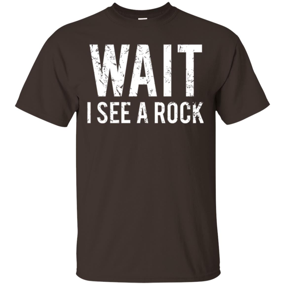 Geology T-shirt I See A Rock Dark Chocolate