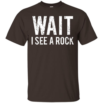 Geology T-shirt I See A Rock Dark Chocolate