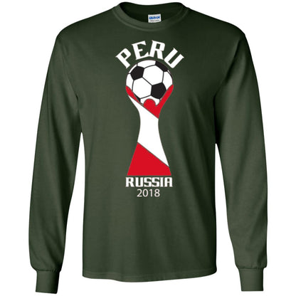 Football Lovers T-shirt Peru Russia 2108 Forest Green