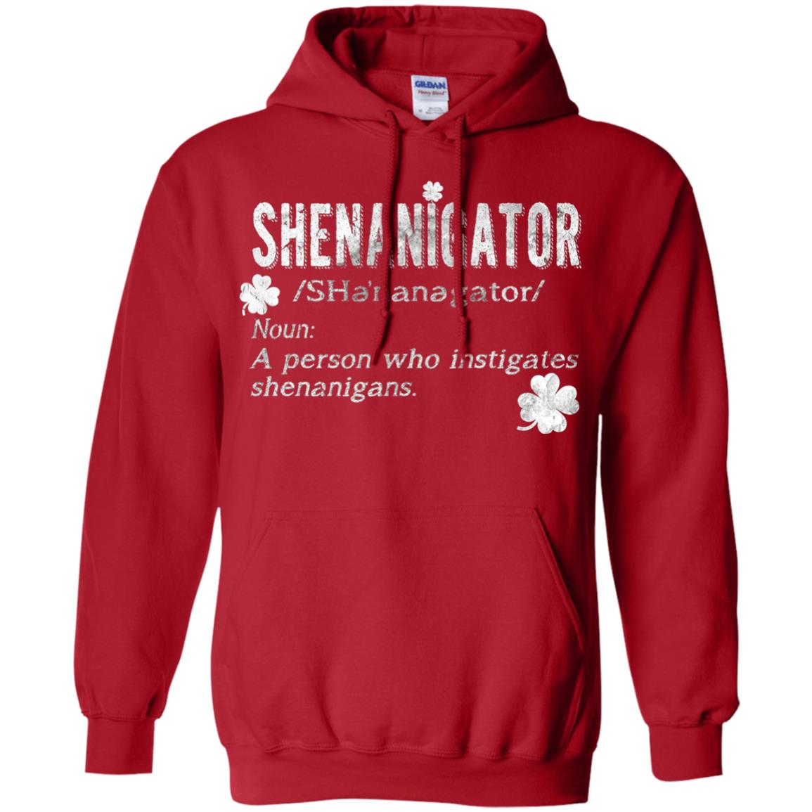 Shenanigator Shamrocks St. Patrick Day Shirt For Irish Red