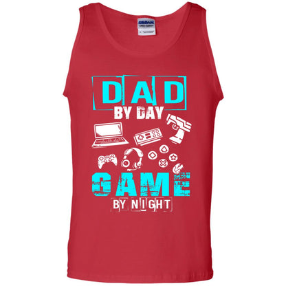 Dad By Day Gamer By Night Gamer T-shirt Red