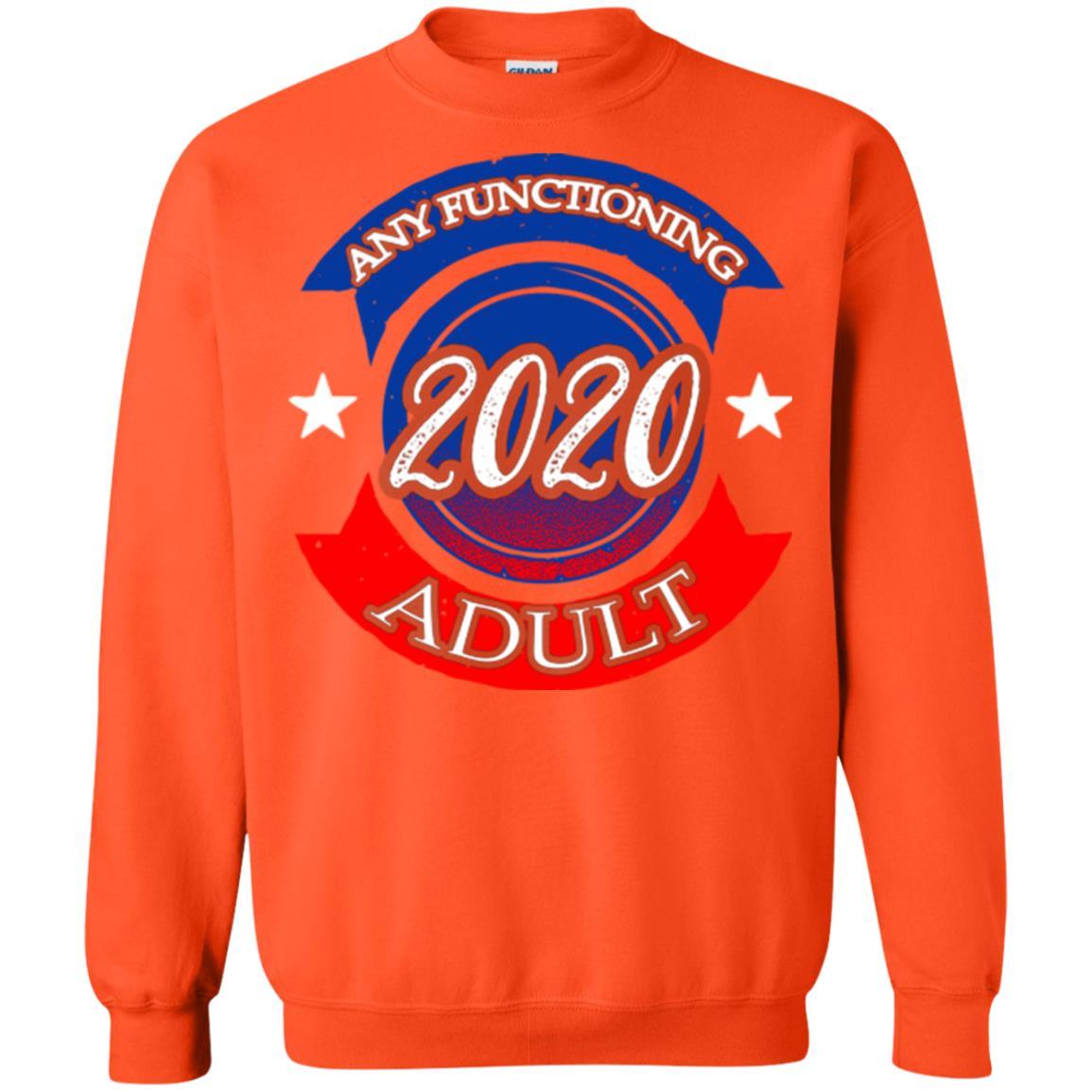 American Election Bumper T-shirt Any Functioning Adult 2020 Orange