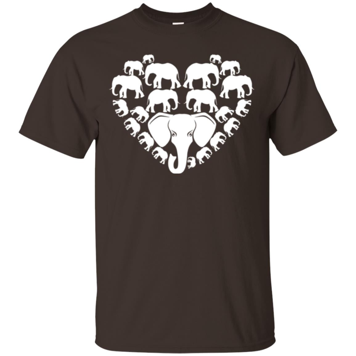 Elephant Lovers T-shirt Special Elephant Heart Dark Chocolate