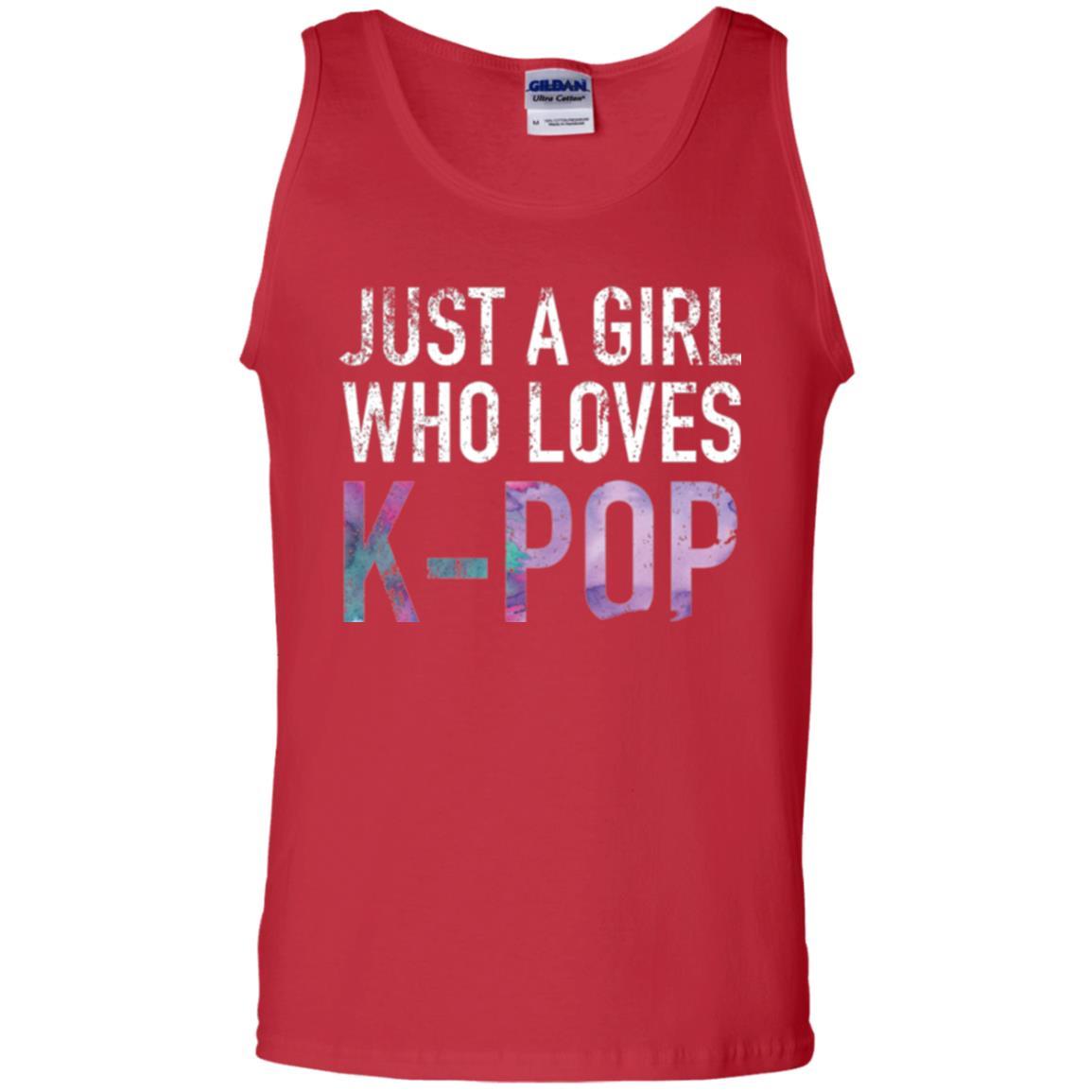 K-pop Fan T-shirt Just A Girl Who Loves K-pop Red