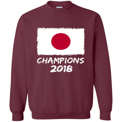 Football Lover T-shirt Japan Champions 2018 T-shirt Maroon