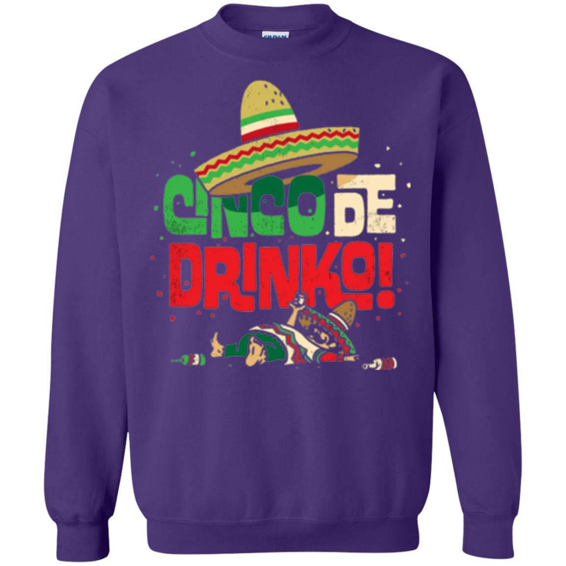 Cinco De Drinko Cinco De Mayo Drink Lover T-shirt Purple