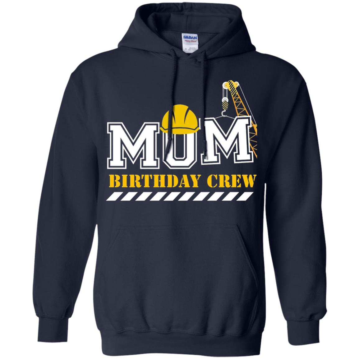 Mom Birthday Crew Mommy T-shirt Navy