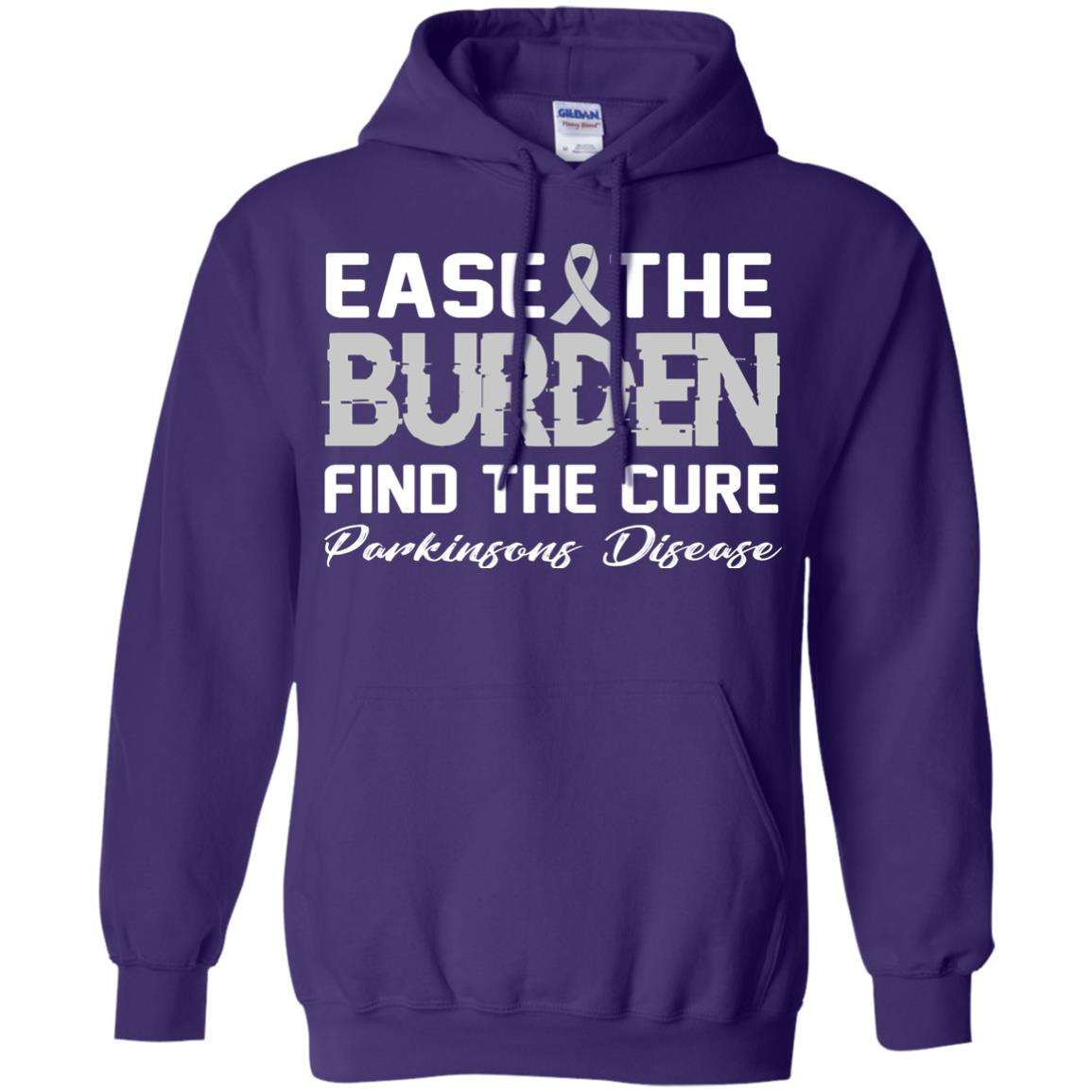 Ease The Burden Find The Cure Parkinson's Awareness T-shirt Purple