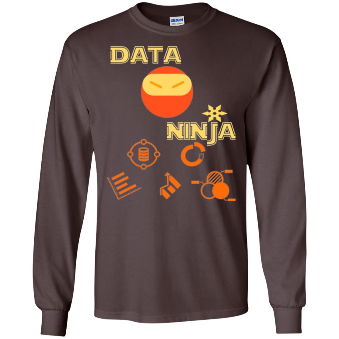 Data Ninja T-shirt Dark Chocolate