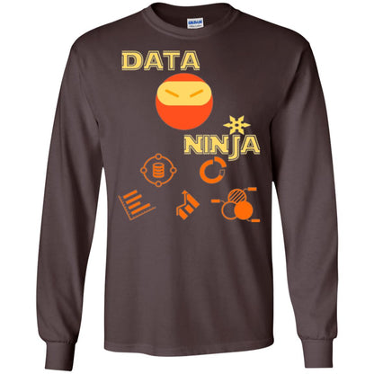 Data Ninja T-shirt Dark Chocolate