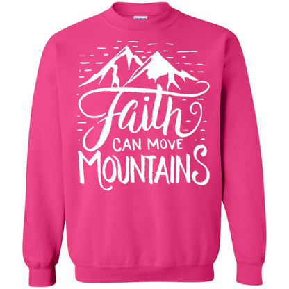 Faith Can Move Mountains Christian Gift Shirt Heliconia