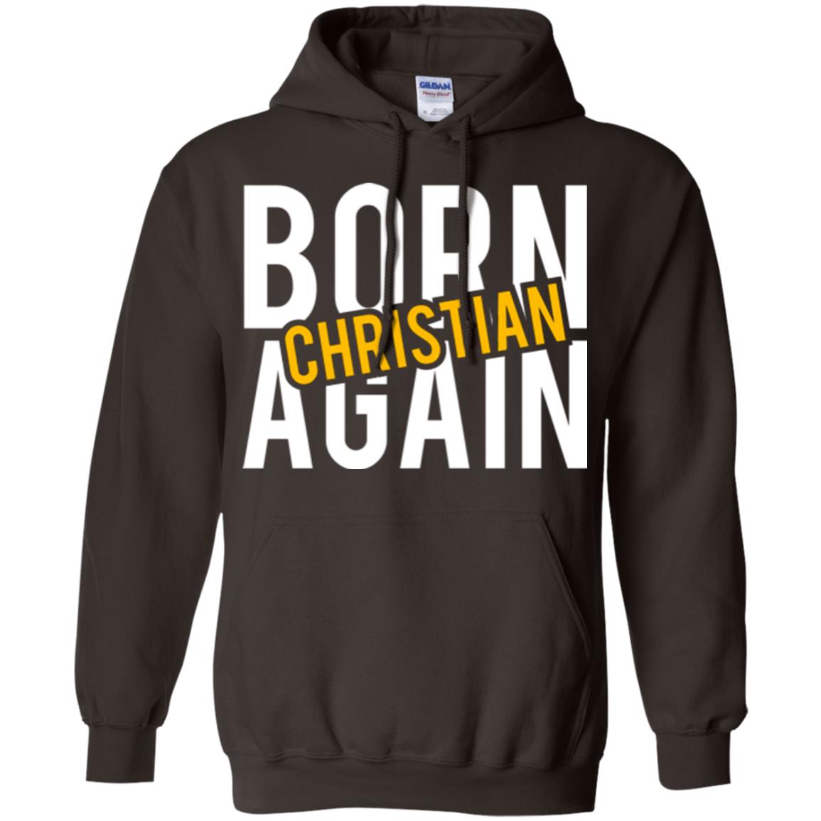 Christian T-shirt Born Again Christian Dark Chocolate