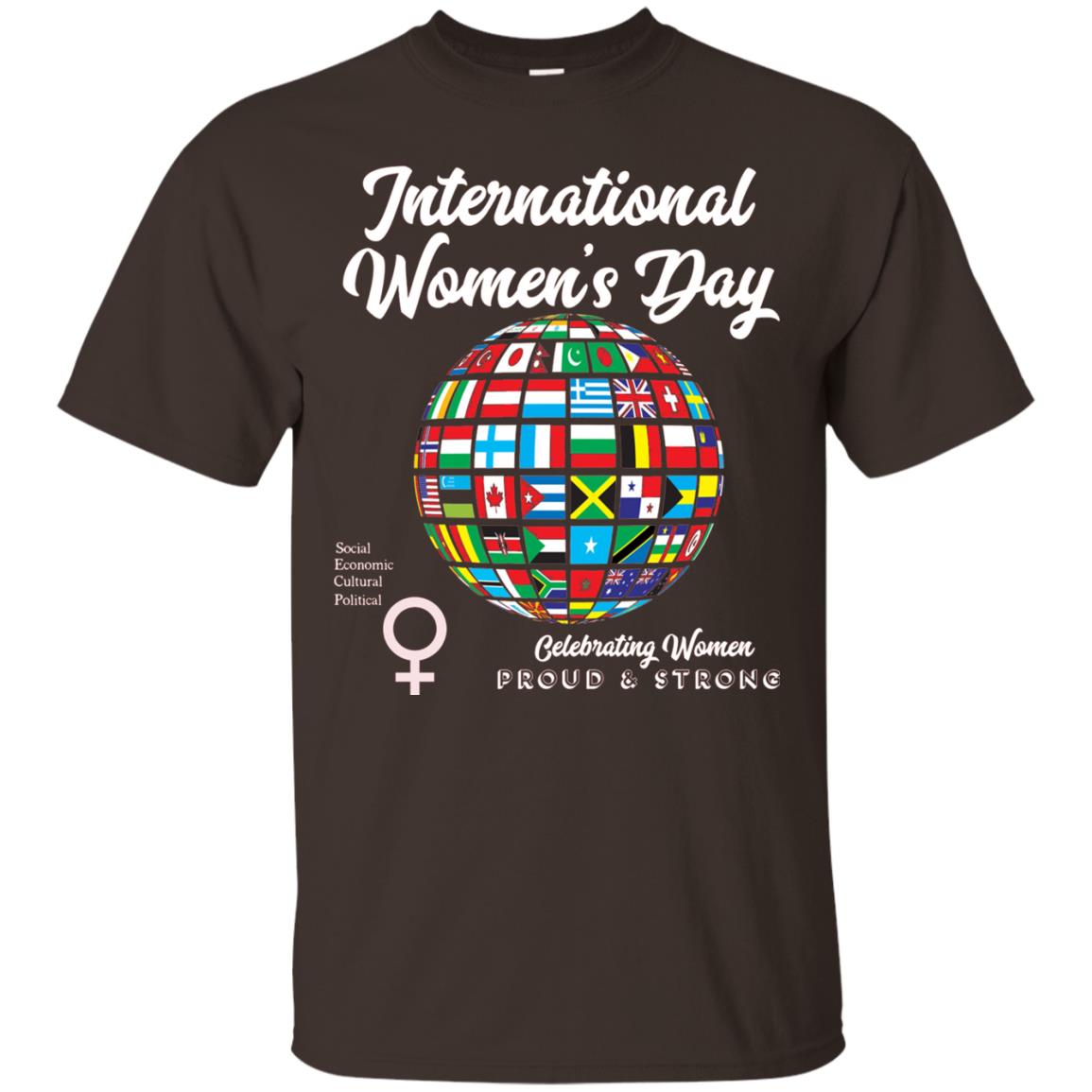 International Women_s Day T-shirt Dark Chocolate