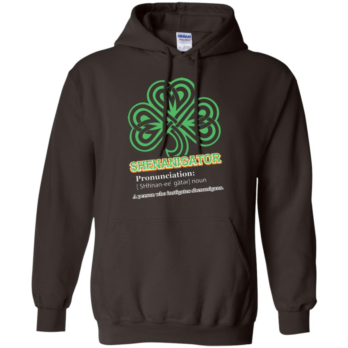 Saint Patrick's Day T-shirt Shenanigator A Person Who Instigates Shenanigans Dark Chocolate
