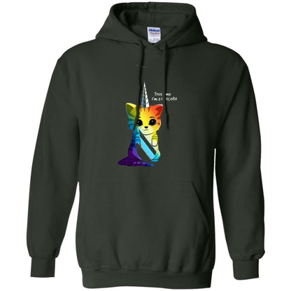 Cat Lovers T-shirt Caticorn Rainbow Trust Me I_m A Unicorn Forest Green