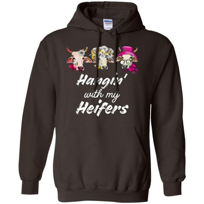 Hangin' With My Heifers Shirt Dark Chocolate