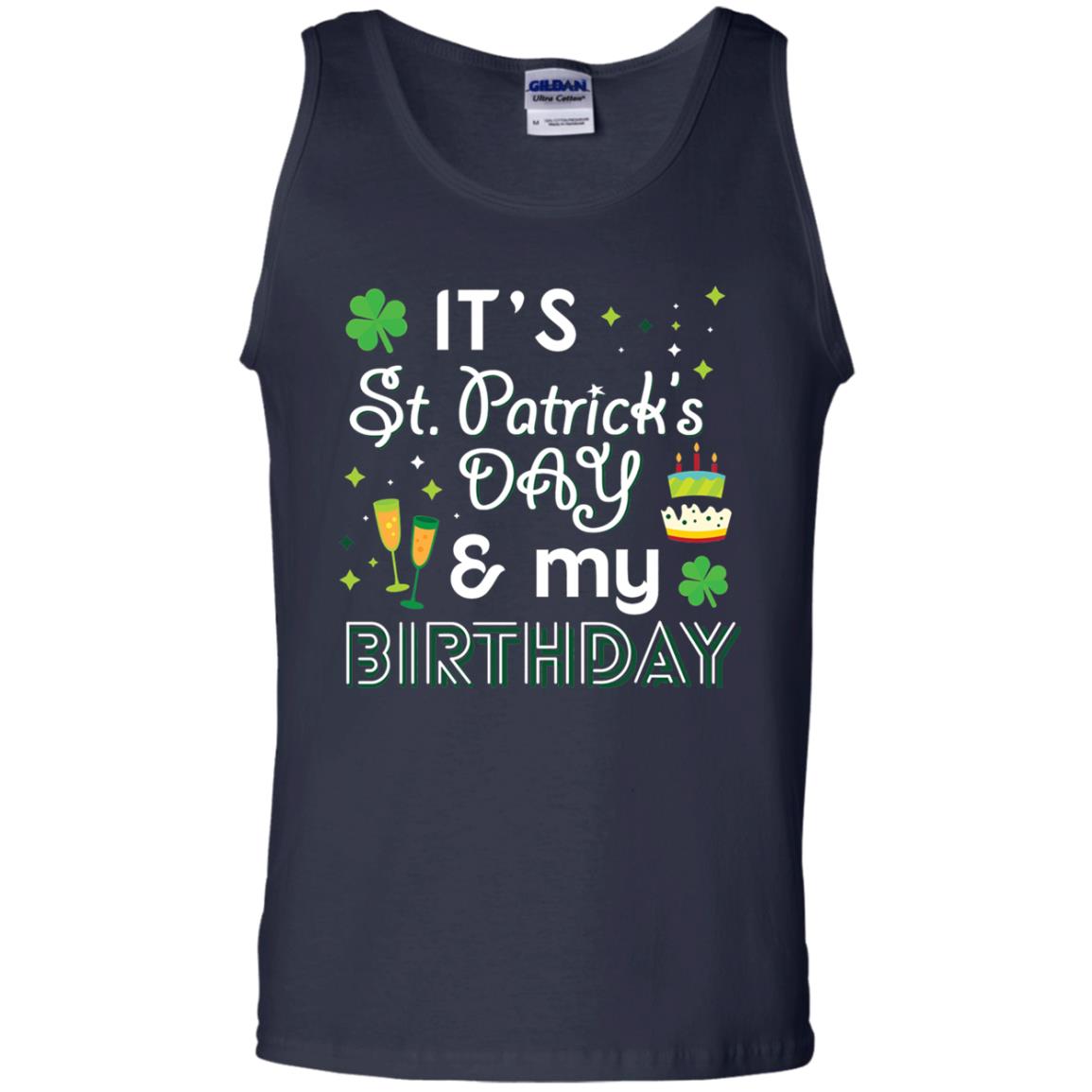 Funny My Birthday St Patricks Day Drinking T-shirt Navy