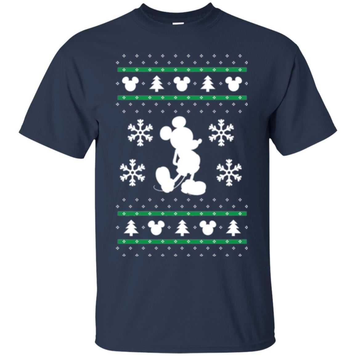 Christmas T-shirt Mickey Mouse Navy