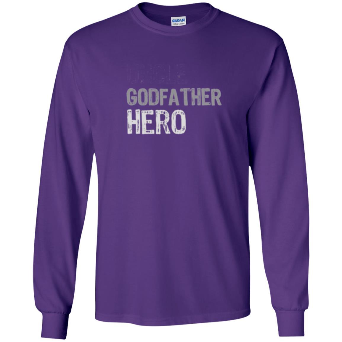 Daddy T-shirt Uncle Godfather Hero T-shirt Purple