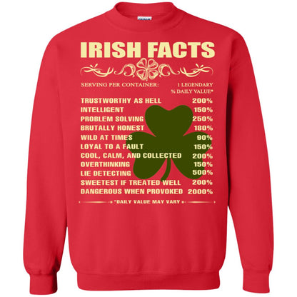 Irish Facts Intelligent Problem Solving Shirt Red