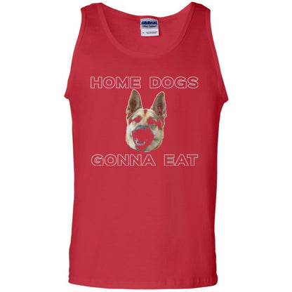 Dog Lover T-shirt Home Dogs Gonna Eat T-shirt Red