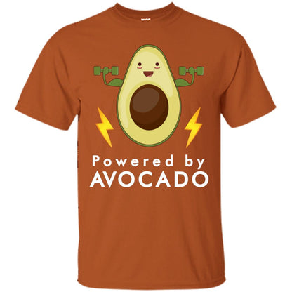 Powered By Avocado Fitness Shirt Texas Orange