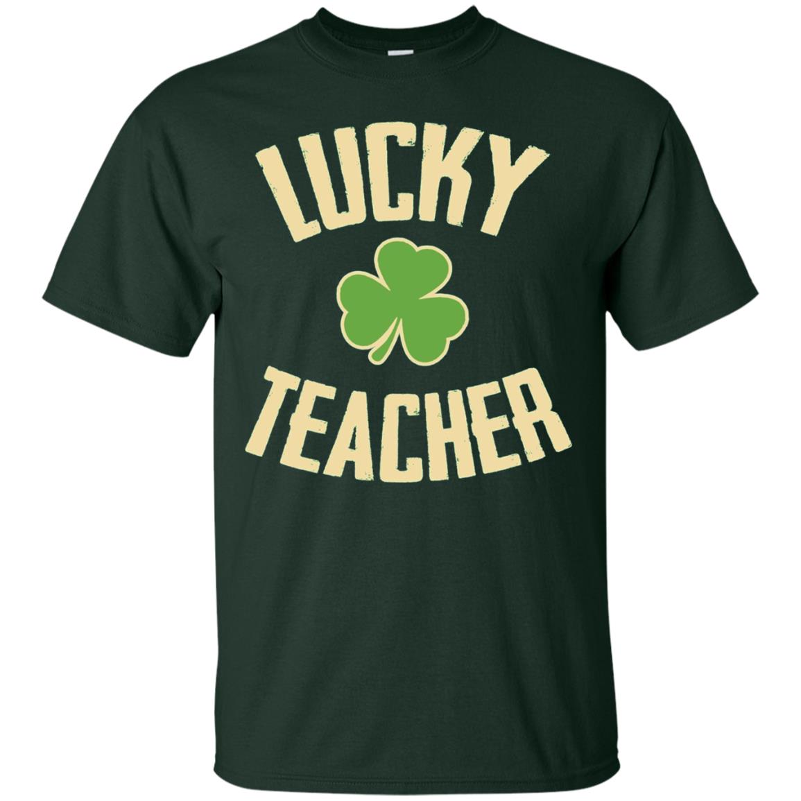 Lucky Teacher Shirt St. Patrick_s Day T-shirt Forest