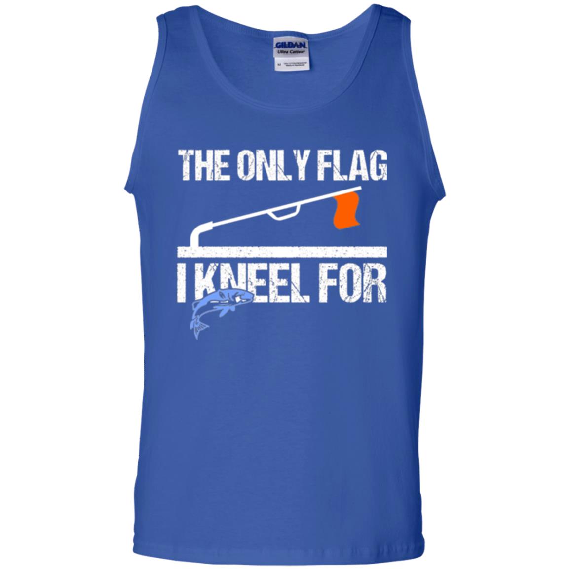 Fishing Lovers T-shirt The Only Flag I Kneel For Royal