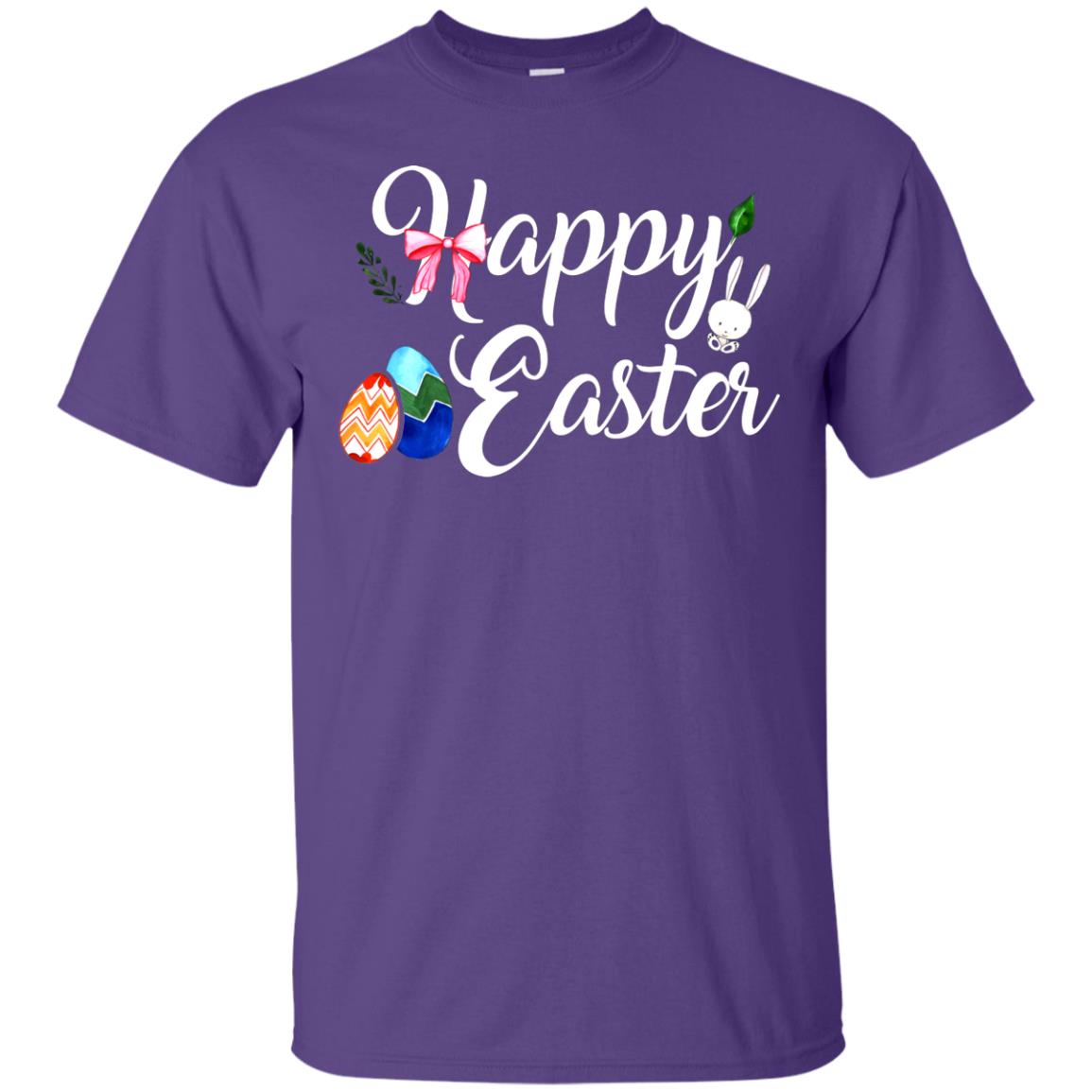 Happy Easter Egg T-shirt Purple