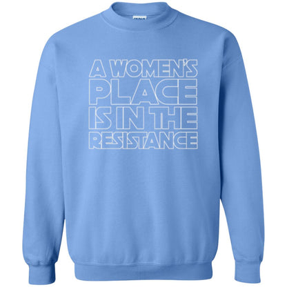 Women_s Resistance T-shirt A Women_s Place Is In The Resistance Carolina Blue