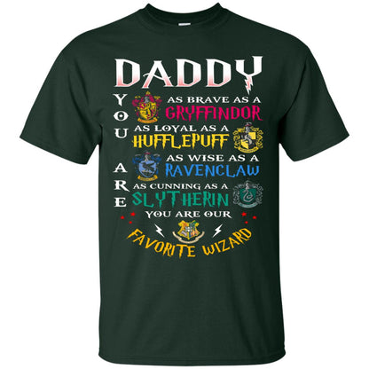 Daddy Our Favorite Wizard Harry Potter Fan T-shirt Forest