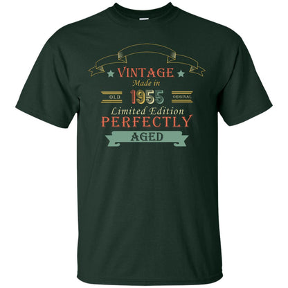 Vintage Made In Old 1955 Original Limited Edition Perfectly Aged 63th Birthday T-shirt Forest