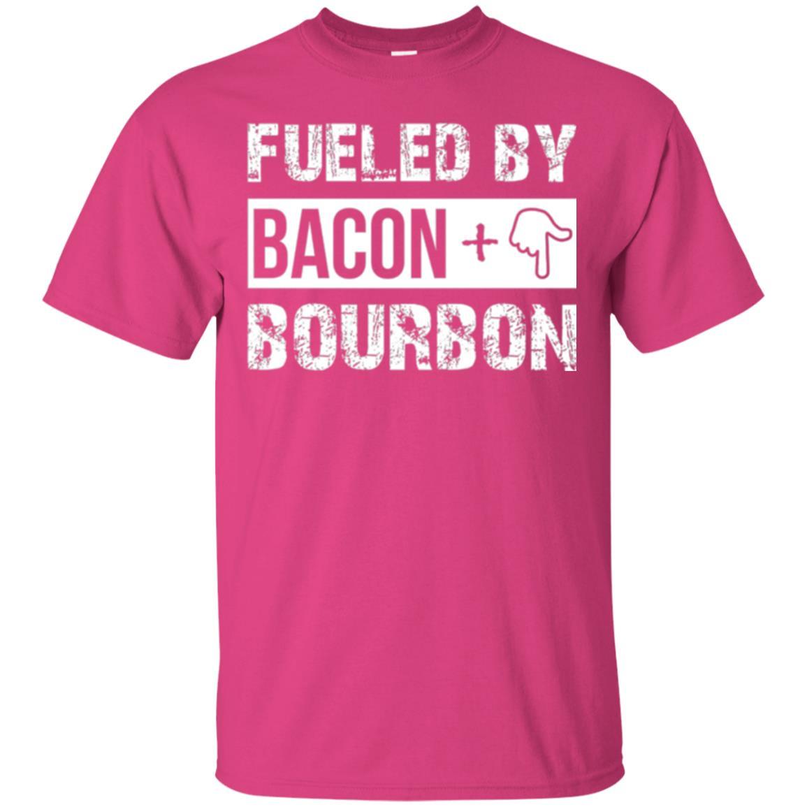 Whisky T-shirt Fueled By Bacon And Bourbon Heliconia