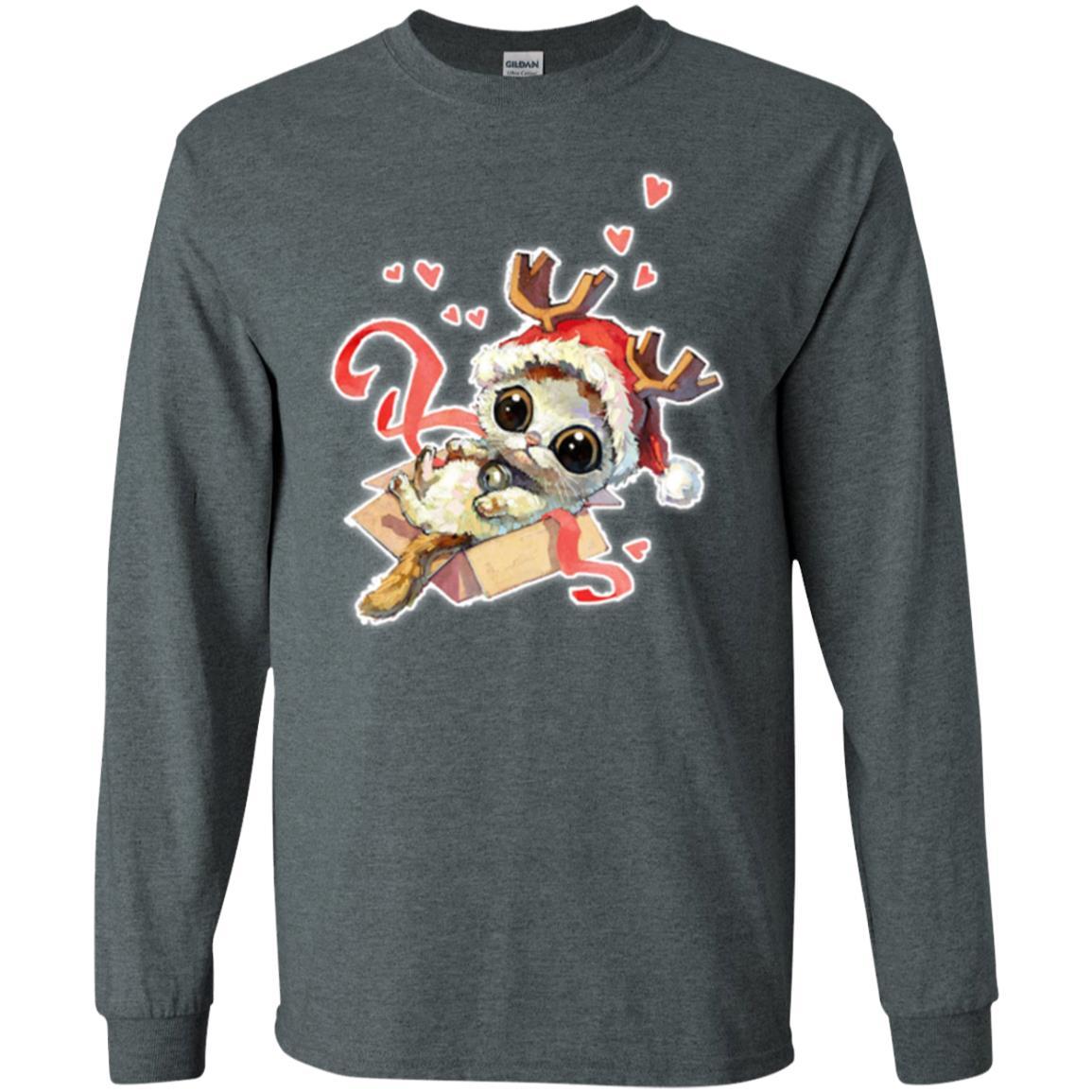 Cat Lover T-shirt Merry Christmas Dark Heather