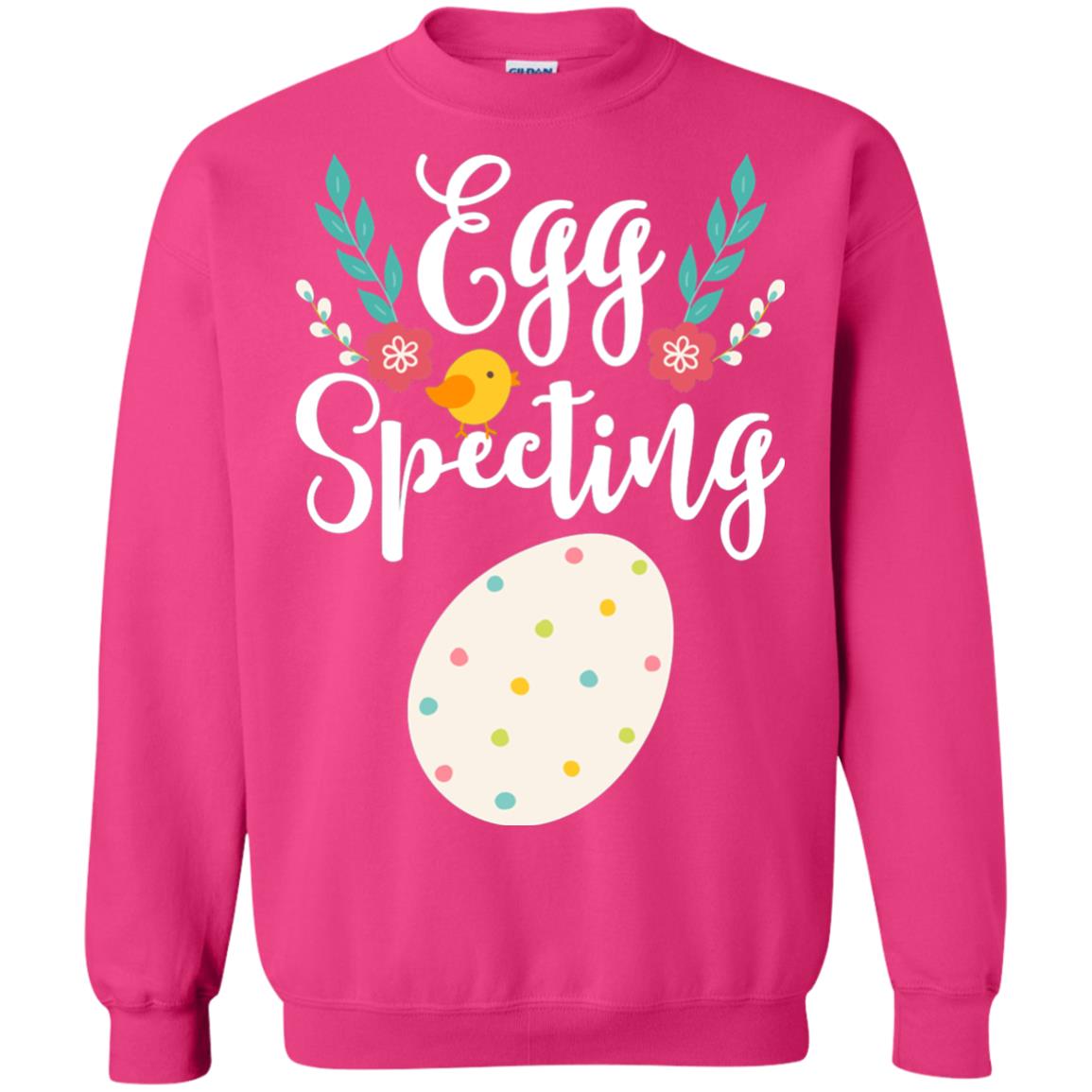 Egg Specting Announcement Pregnant Easter T-shirt Heliconia