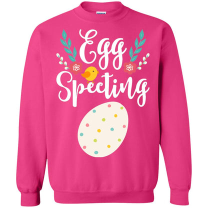 Egg Specting Announcement Pregnant Easter T-shirt Heliconia