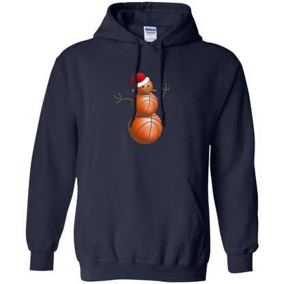 Christmas T-shirt Basketball Snowman Navy