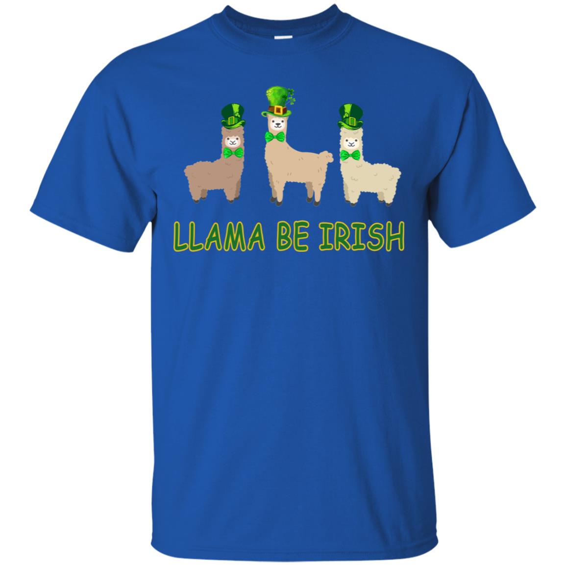 Llama Be Irish Ireland Gift Shirt Royal