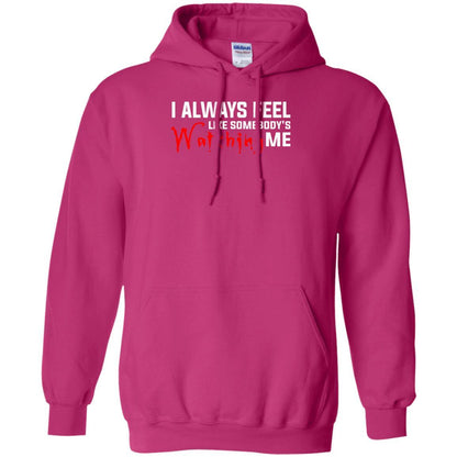 I Always Feel Like Somebody's Watching Me T-shirt Heliconia