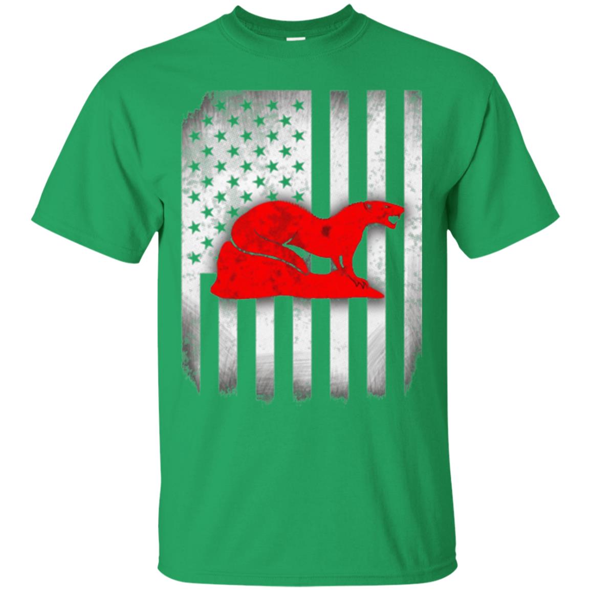 Mongoose Flag Of United States T-shirt Irish Green