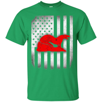 Mongoose Flag Of United States T-shirt Irish Green