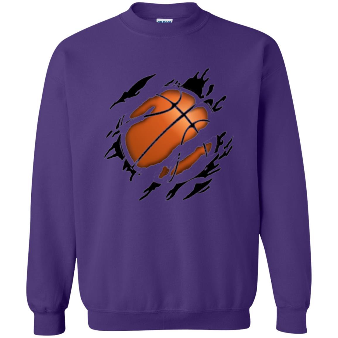 Basketball Lover T-shirt Basketball In Me Purple