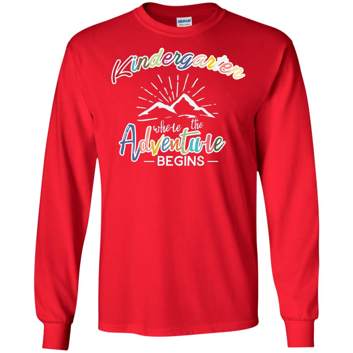 Kindergarten Where The Adventure Begins Shirt Red