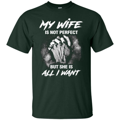 My Wife Is Not Perfect But She Is All I Want Husband Shirt Forest