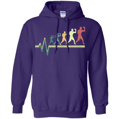 Boxing Heartbeat Boxer Gift Shirt Purple