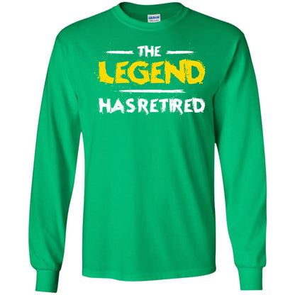 Retirement T-shirt The Legend Has Retired Irish Green