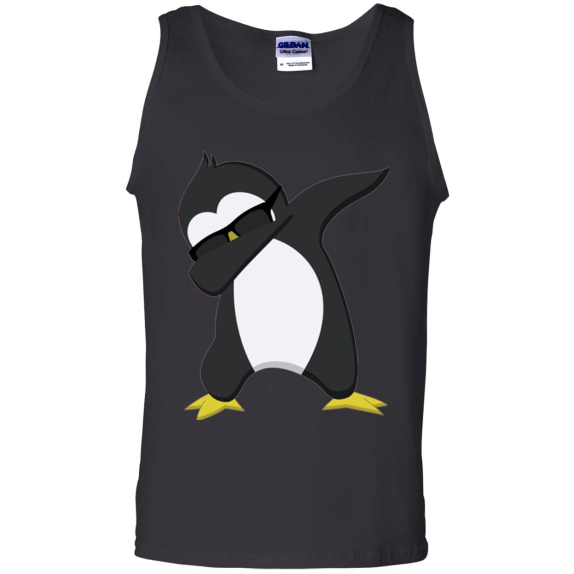 Christmas T-shirt Dabbing Penguin T-shirt Black